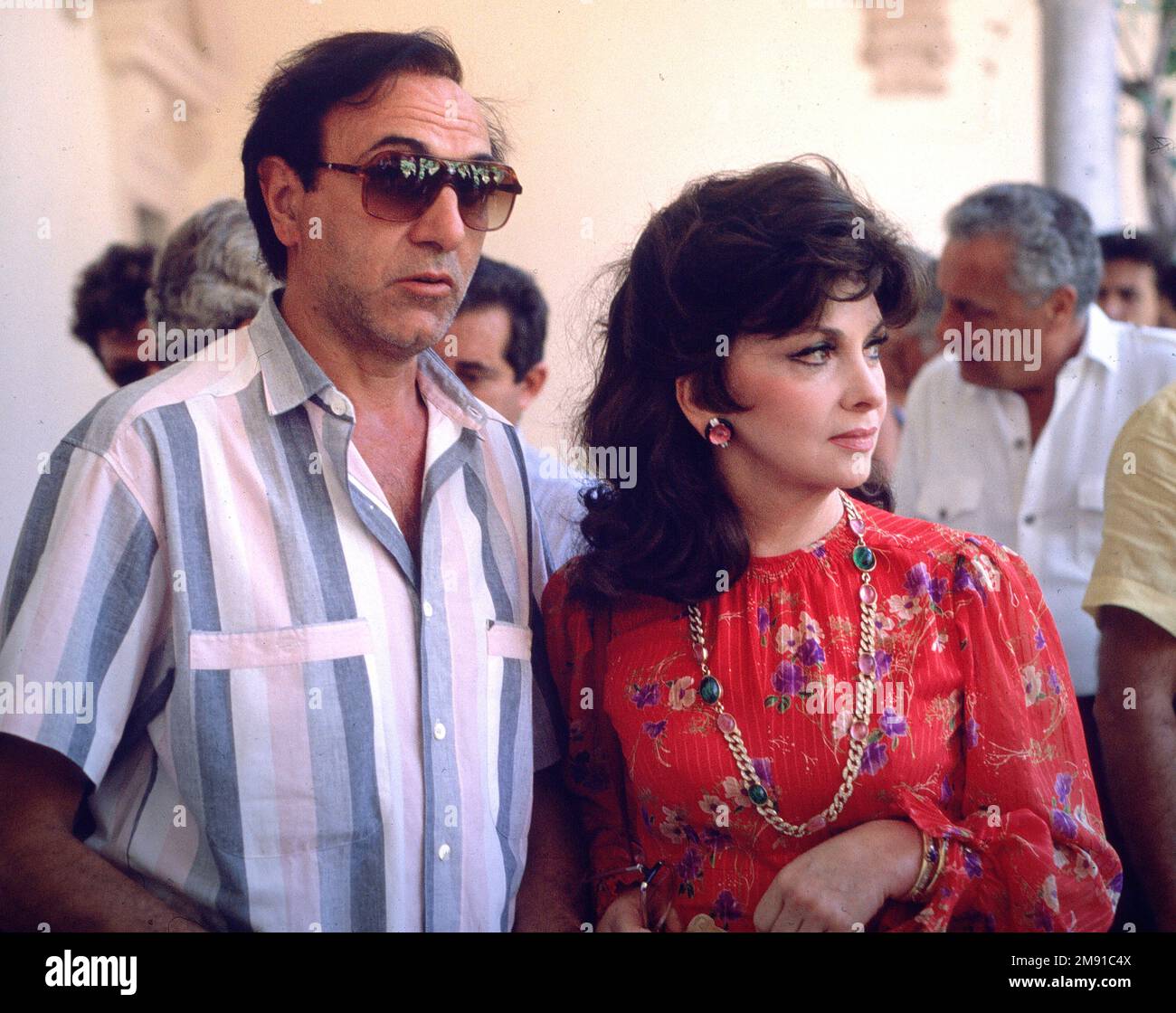 Rome, Italie. 16th janvier 2023. L'actrice italienne Gina Lollobrigida et Pippo Baudo. Photo archiv 1988 Credit: dpa/Alay Live News Banque D'Images