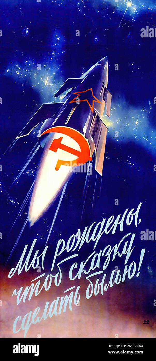 Nous sommes nés pour faire de la Fée Tale la vérité! URSS (traduit du russe) affiche de