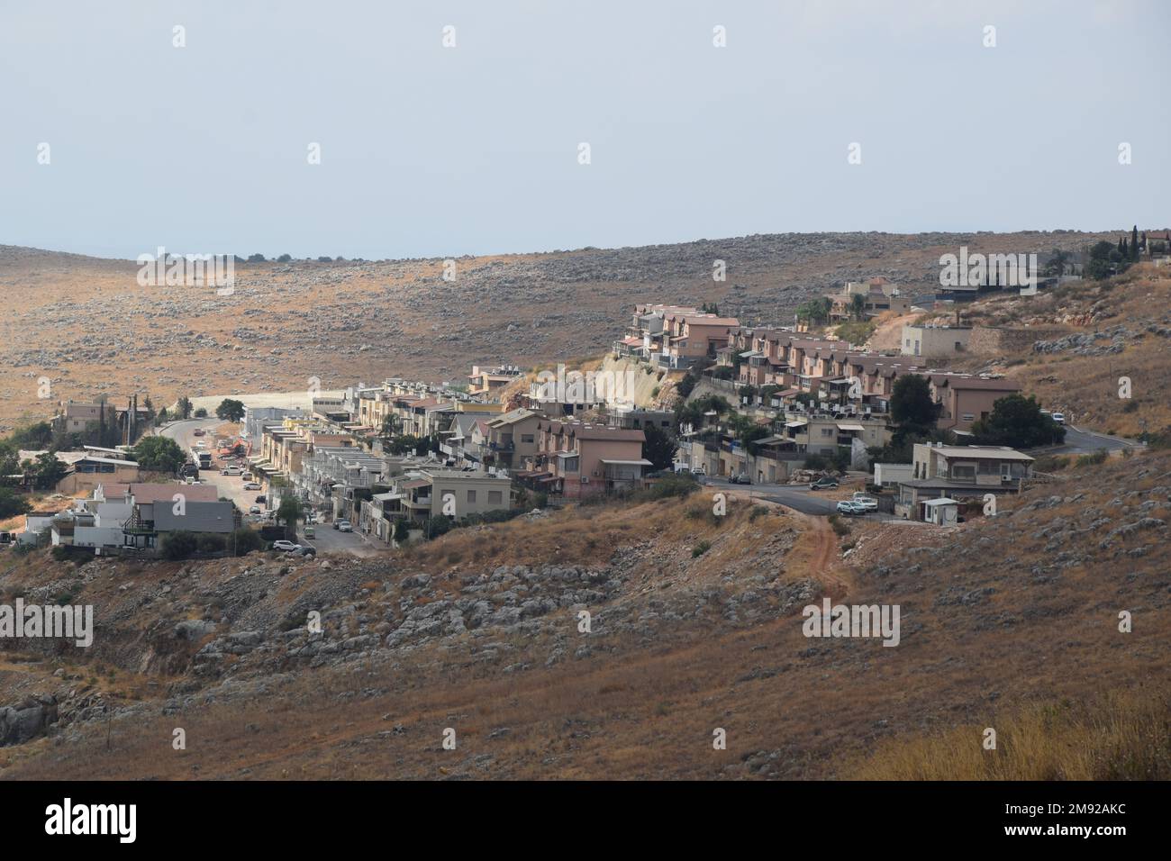 Région autour du Mont Meron - Safe, Rosh Pina en haute Galilée, Israël Banque D'Images