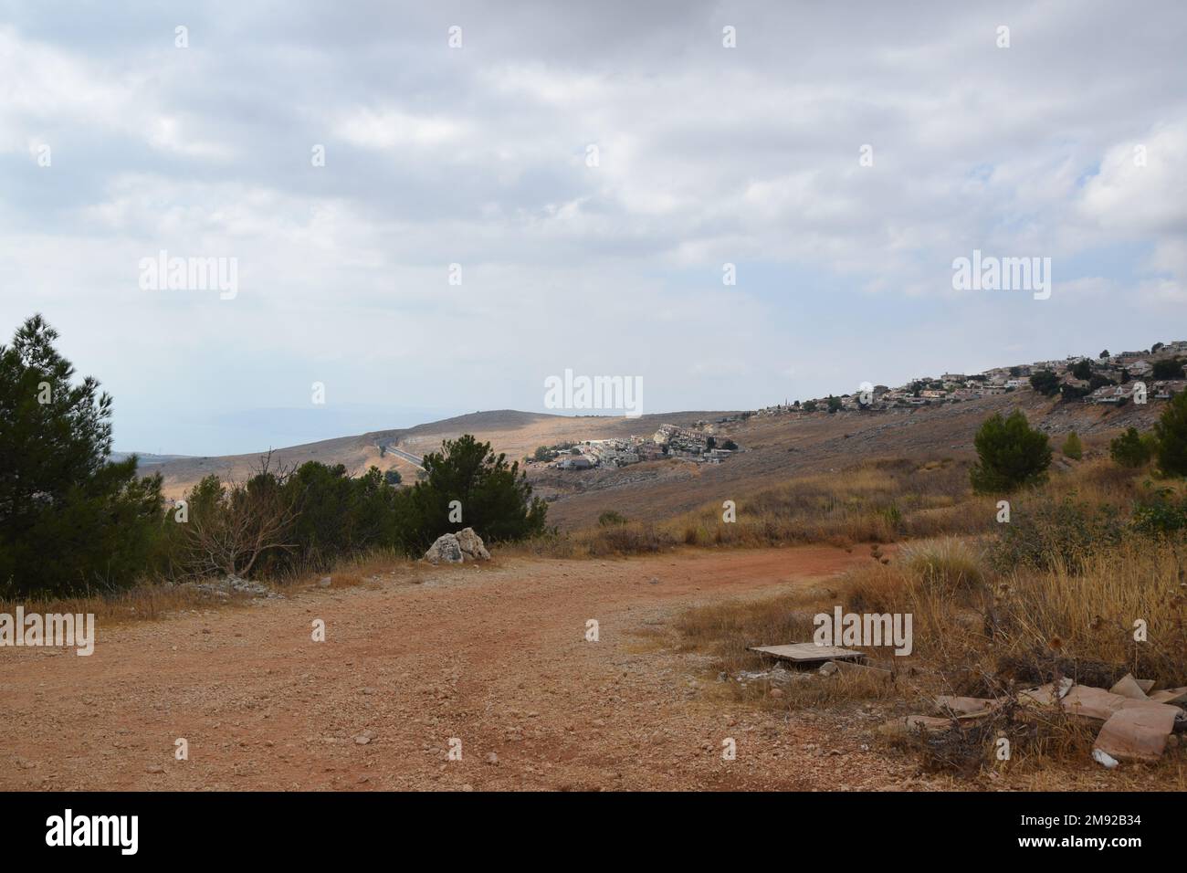 Région autour du Mont Meron - Safe, Rosh Pina en haute Galilée, Israël Banque D'Images