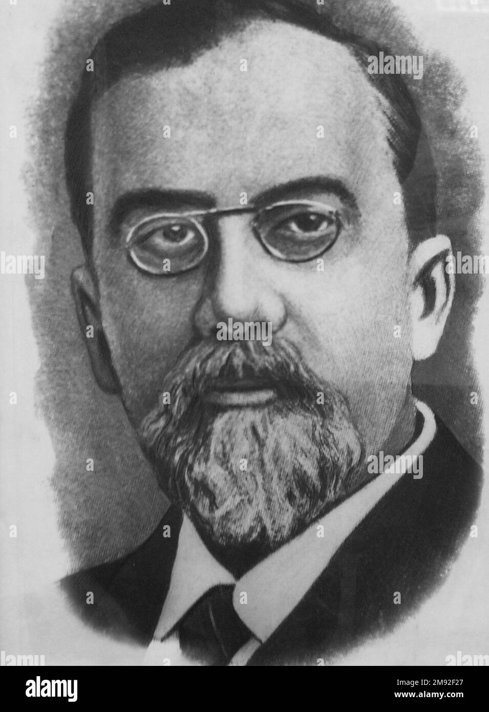 Yakov Yakovlevitch Nikitinsky (1854–1924) — scientifique, professeur et doyen du département commercial et technique de l'École technique impériale de Moscou, fondateur de la science scientifique des produits alimentaires. 1905 Banque D'Images