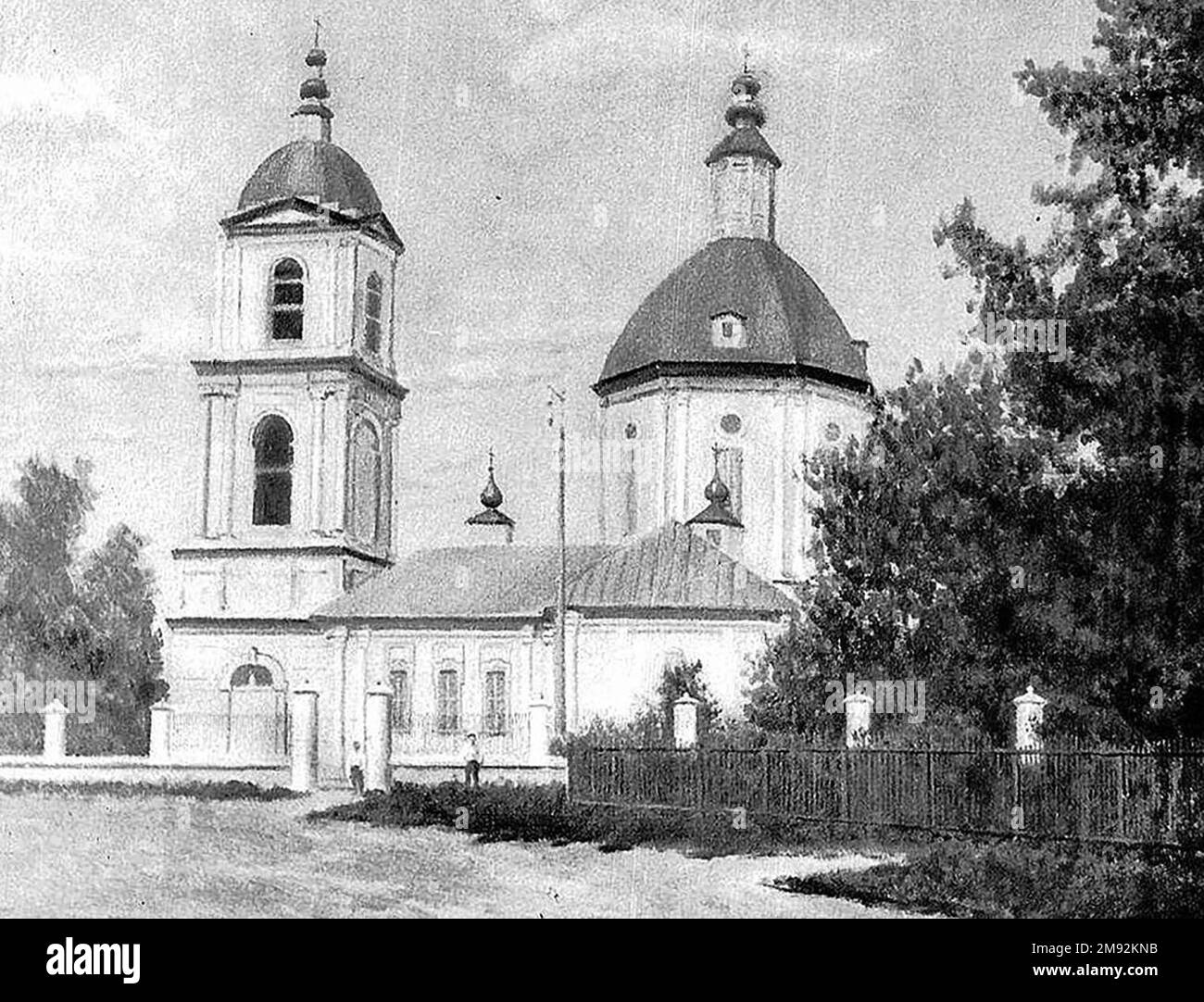 Région du Don Cosaques, district de Khoper, village de Kumylzhenskaya, église de la Trinité. env. avant 1917 Banque D'Images