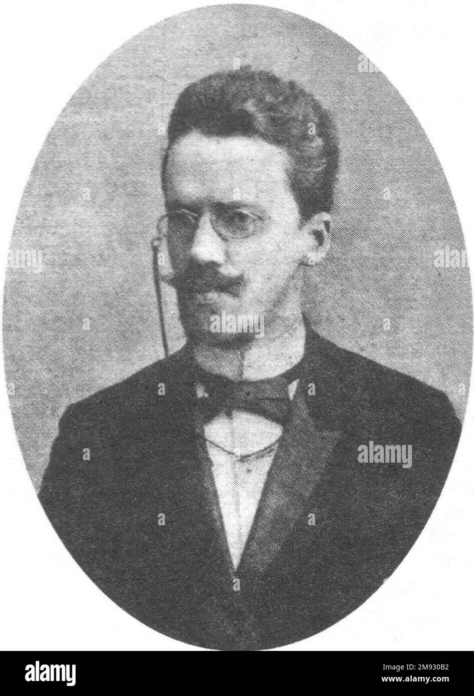 Alexander Nikolaevitch Tsekhanovich - auteur de prose, journaliste. env. vers 1890 Banque D'Images