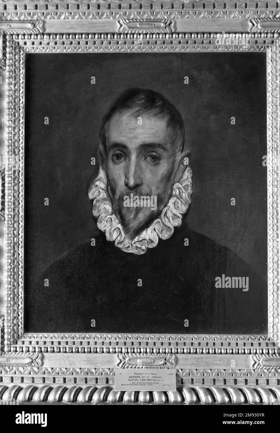 Homme âgé d'après Doménikos Theotokópoulos, appelé El Greco (grec, né en Crète, actif en Espagne, 1541-1614). Homme âgé, n.d. Huile sur toile, 20 x 17 1/2 in. (50,8 x 44,5 cm). Art européen n.d. Banque D'Images