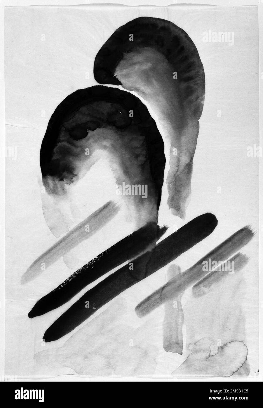 Blue #3 Georgia O'Keeffe (cuisine américaine, 1887-1986). Bleu #3, 1916. Aquarelle sur papier, 15 7/8 x 10 15/16 cm (40,3 x 27,8 cm). Art américain 1916 Banque D'Images