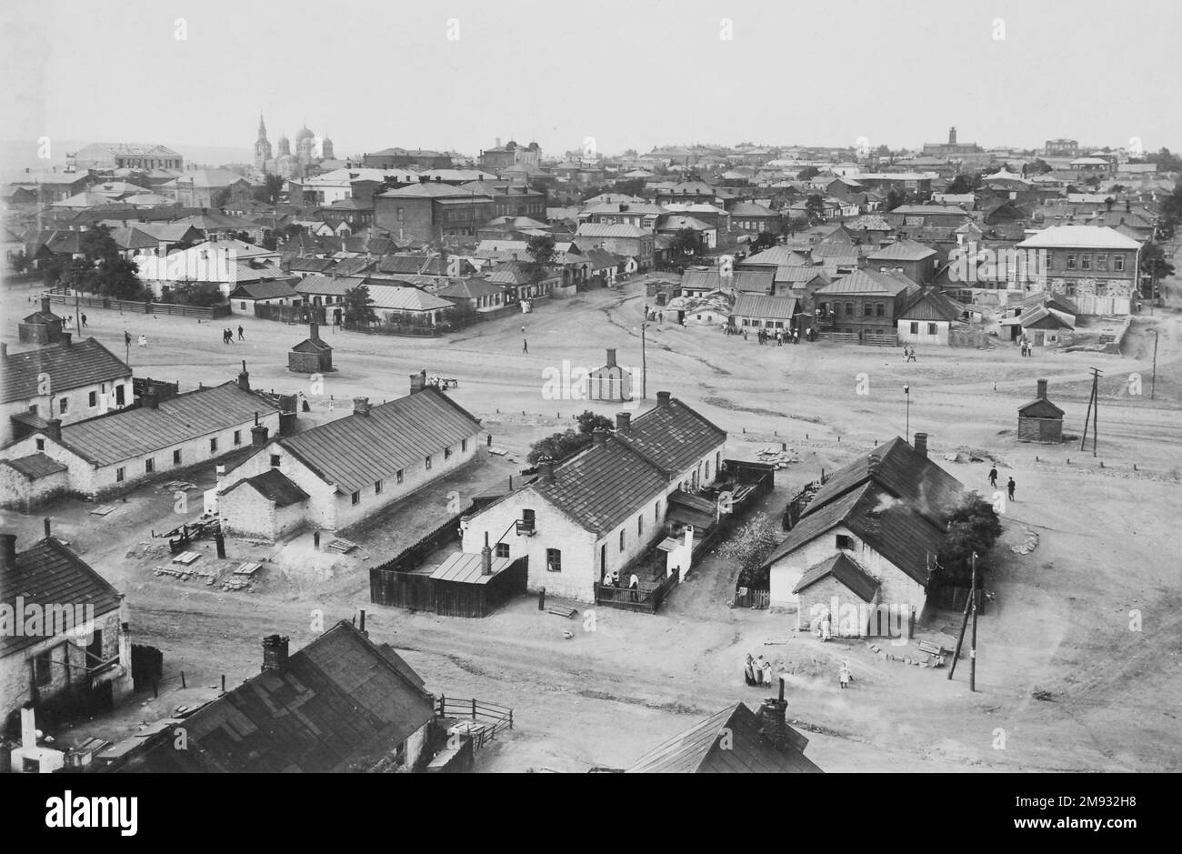 Photo aérienne de Yuzovka (Donetsk, Ukraine) pré-révolutionnaire ca. avant 1917 Banque D'Images