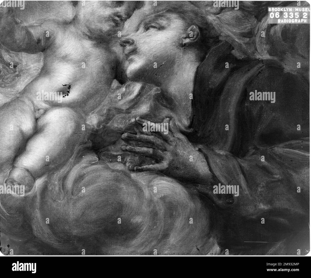 Apparition du Christ enfant à Saint Anthony de Padoue Domenico Piola (italien, génoise, 1627-1703). Apparition du Christ enfant à Saint Antoine de Padoue, dernier quart du 17th siècle. Huile sur toile, 35 1/2 x 25 3/4 in. (90,2 x 65,4 cm). Art européen dernier quart du 17th siècle Banque D'Images