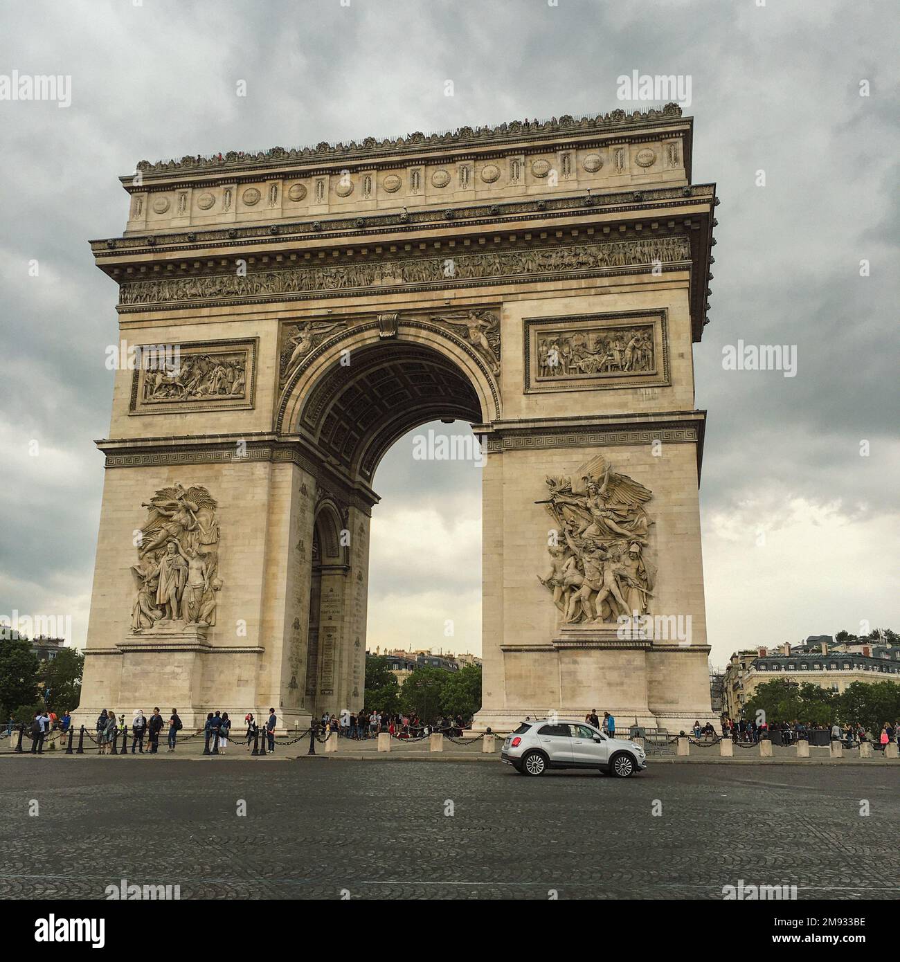 Arc de triomphe à paris france Banque D'Images