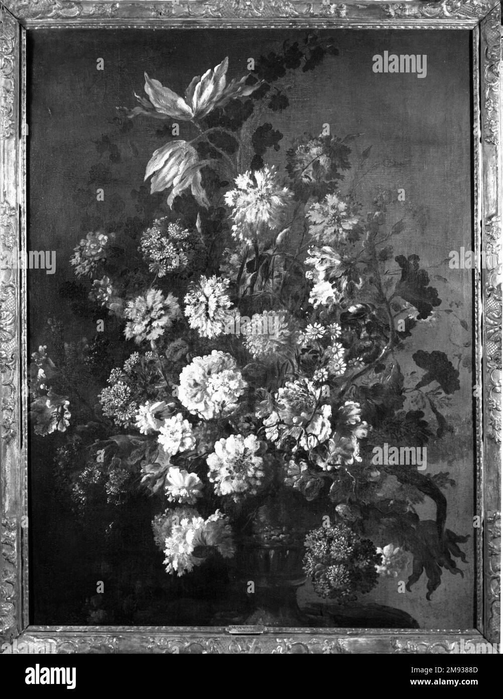 Vase de fleurs Antoine Monnoyer (français, 1670-1747). Vase de fleurs, env. 1715. Huile sur toile, 36 x 27 1/8 in. (91,4 x 68,9 cm). Art européen ca. 1715 Banque D'Images