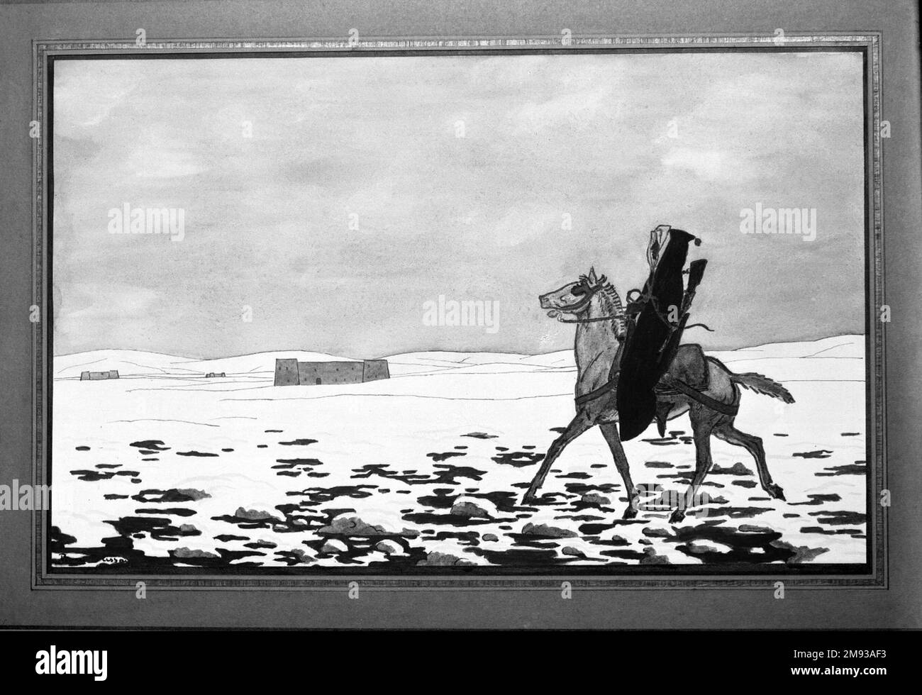 Plateau d'Almis, Maroc Pierre Brissaud (français, né en 1885). , 1919. Aquarelle, 8 5/8 x 13 9/16 cm (21,9 x 34,4 cm). Art européen 1919 Banque D'Images