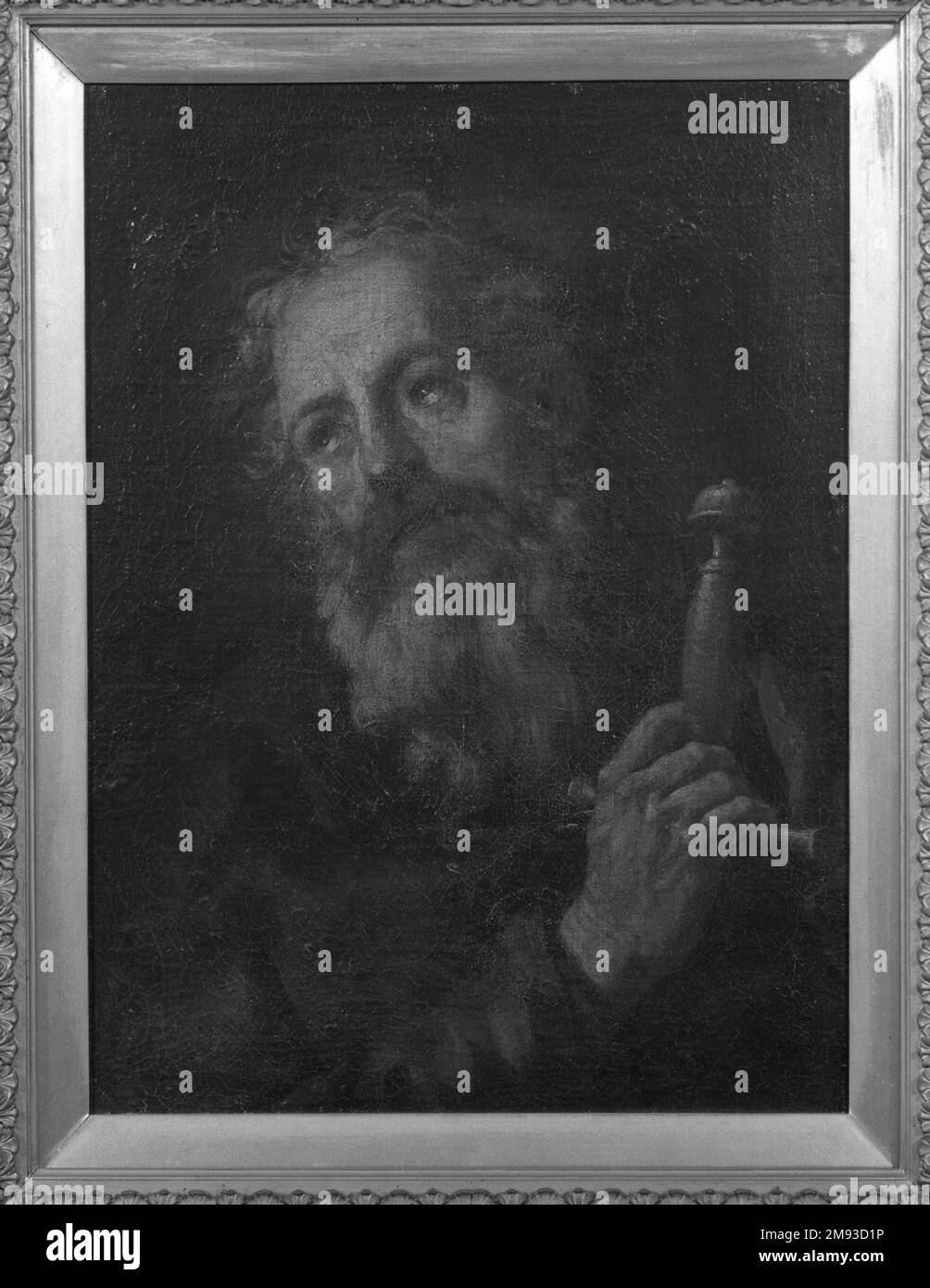 Chef de Saint Paul Espagnol (probablement École de Séville). , 1660-1700. Huile sur toile, 23 1/8 x 17 1/4 in. (58,7 x 43,8 cm). Art européen 1660-1700 Banque D'Images