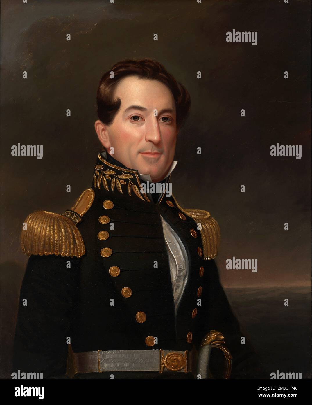 L'amiral David Glasgow Farragut, officier du drapeau et vice-amiral de la marine américaine pendant la guerre de Sécession Banque D'Images