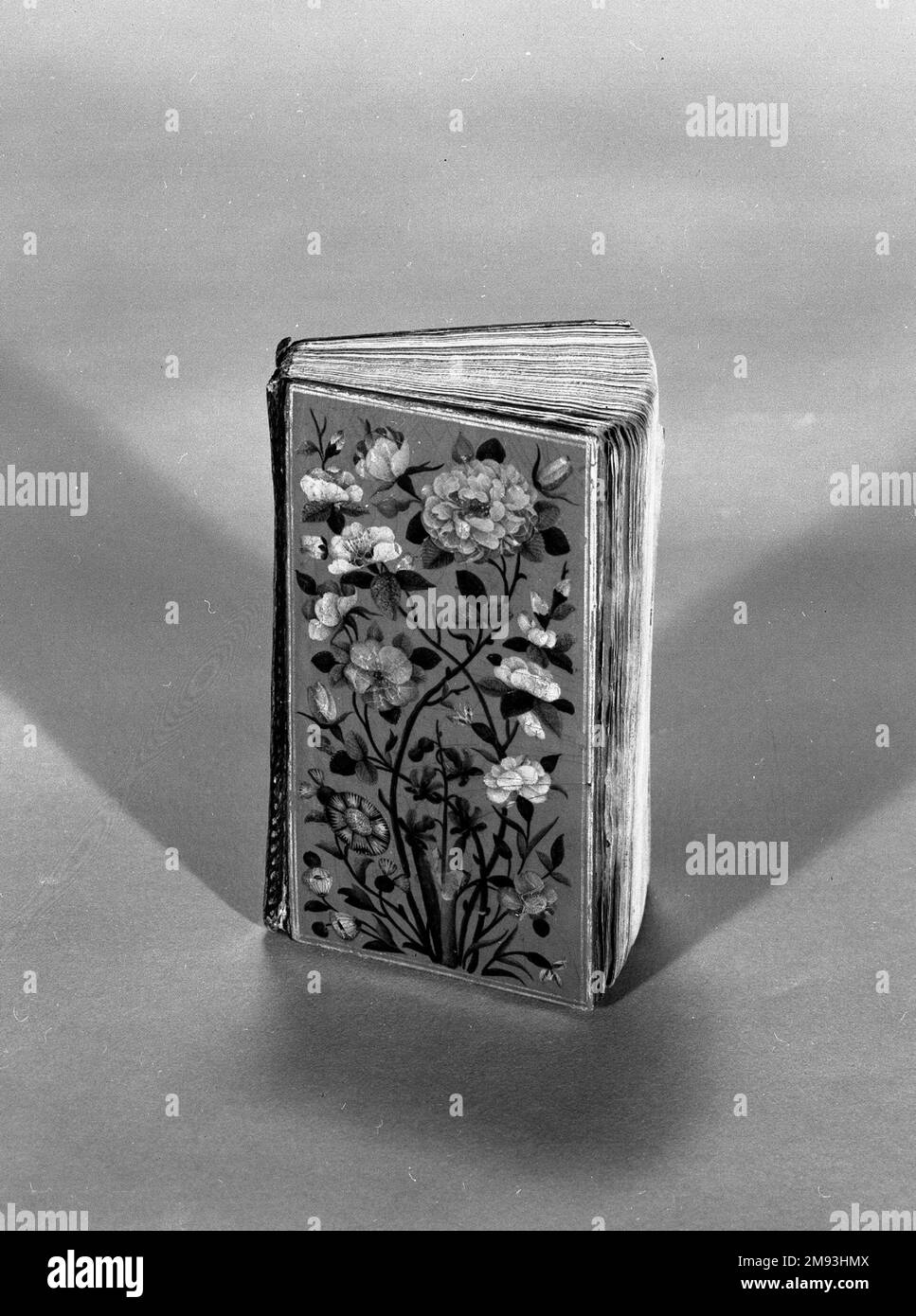 'Sahifa al-Kamila' (les pages complètes), Livre de prière arabe avec traductions perses 'Sahifa al-Kamila' (les pages complètes), Livre de prière arabe avec traductions perses, A.H. 1150/1738 C.E. Encre, aquarelle opaque et or sur papier; papier laqué maillé, reliure machée, 3 11/16 x 2 1/4 x 3/4in. (9,4 x 5,7 x 1,9cm). Arts du monde islamique A.H. 1150/1738 C.E. Banque D'Images