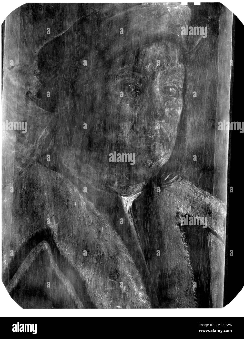 Homme avec un collier Ermine inconnu. Homme avec un collier Ermine, 16th siècle. Huile sur panneau, 10 1/8 x 7 1/2 in. (25,7 x 19,1 cm). Art européen 16th siècle Banque D'Images