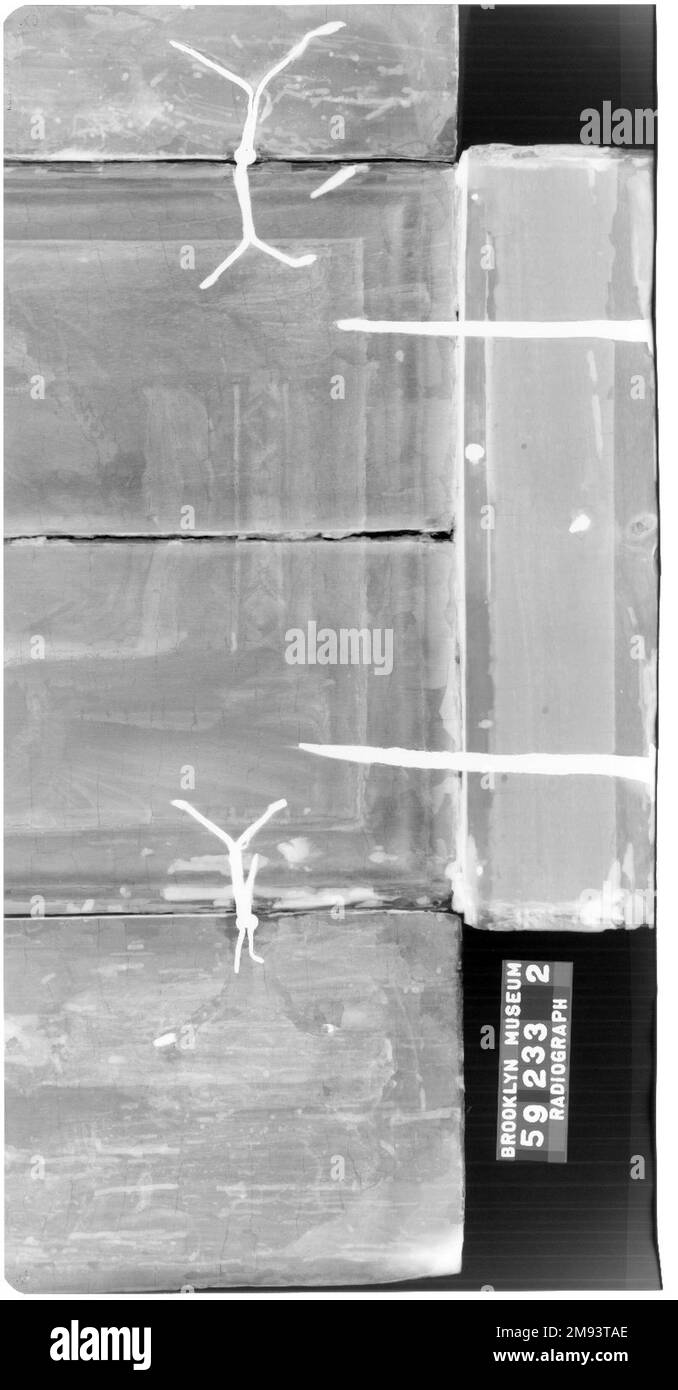 La Madonna Enthroned Follower de Bernardo Daddi. La Madonna Enthroned, 1340-1350. Tempera sur panneau, ouvert : 22 x 18 3/4 x 2 1/2 po. (55,9 x 47,6 x 6,4 cm). Art européen 1340-1350 Banque D'Images