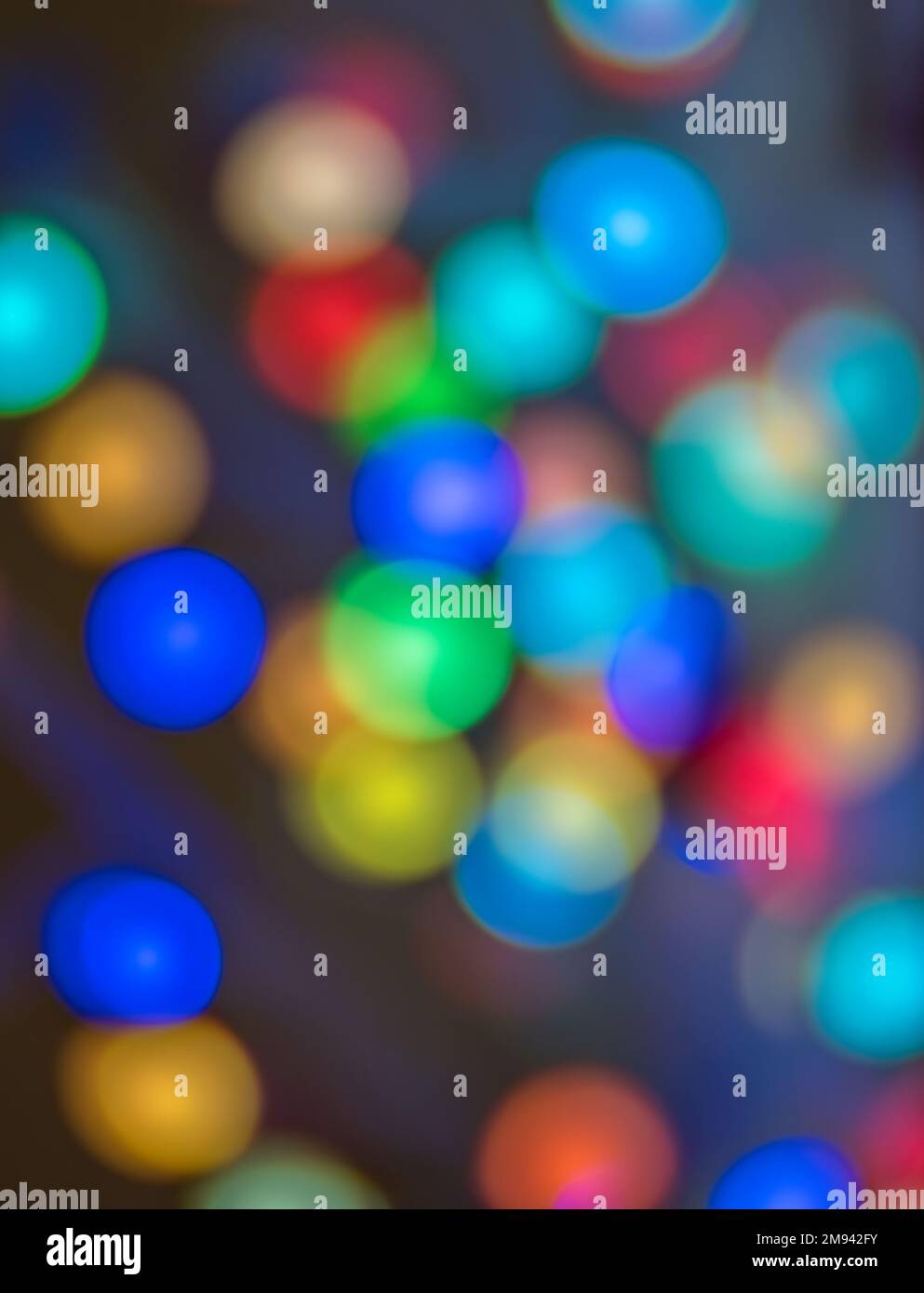 Cercles de lumière multicolores abstraits Banque D'Images