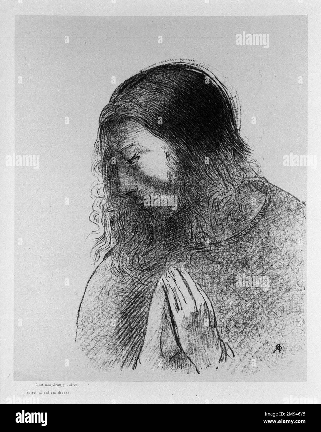 Apocalypse de Saint-Jean Odilon Redon (français, 1840-1916). Apocalypse de Saint-Jean, 1899. Lithographie sur papier de Chine, 6 1/4 x 7 1/2 po. (15,8 x 19 cm). Art européen 1899 Banque D'Images