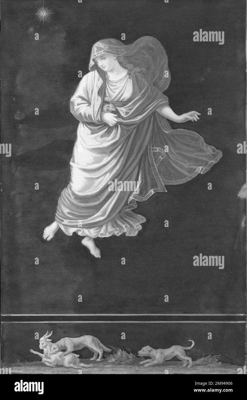 Pompeian photo des heures de Raphaël (bras abaissés) Inconnu (Italien). , 19th siècle. L'art européen du pétrole 19th siècle Banque D'Images