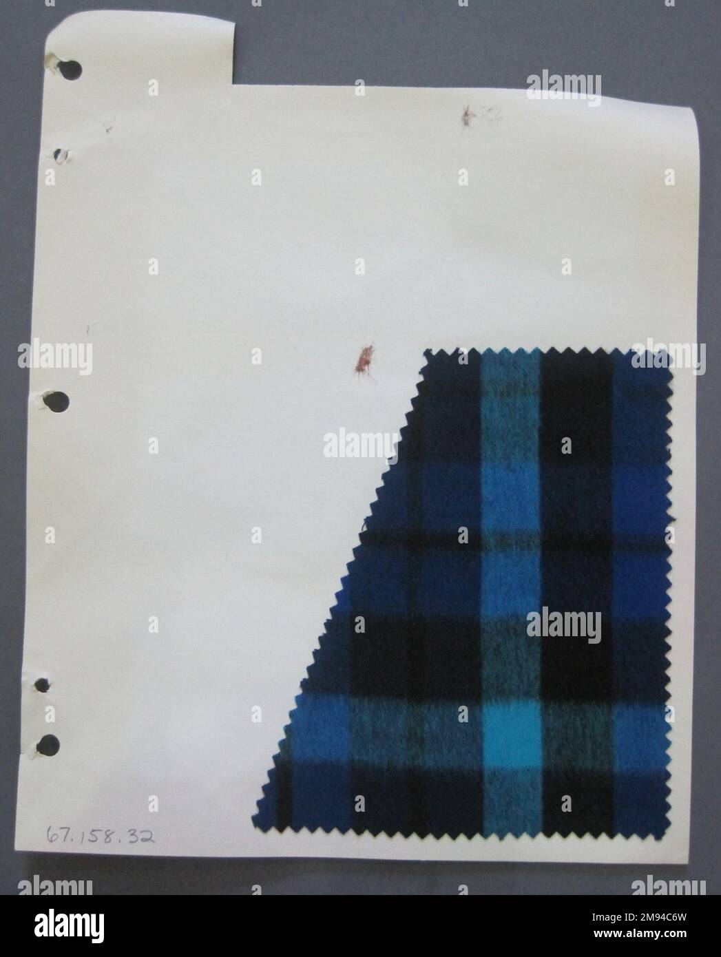 Tissu Swatch Fab-Tex Inc. , 1963-1966. Coton, feuille : 8 1/4 x 10 1/2 po. (21 x 26,7 cm). 1963-1966 Banque D'Images