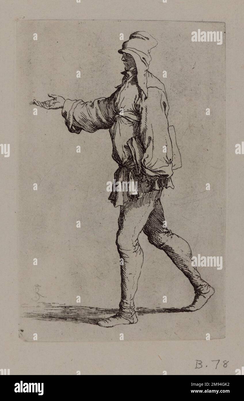 [Sans titre] Salvator Rosa (italien, 1615-1673). [Sans titre]. Gravure, feuille : 11 7/8 x 17 9/16 po. (30,2 x 44,6 cm). Art européen Banque D'Images