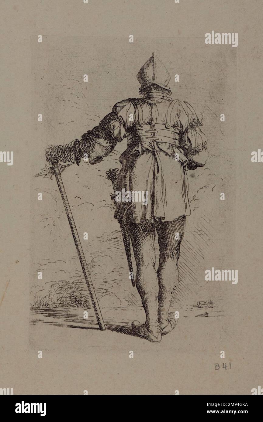 [Sans titre] Salvator Rosa (italien, 1615-1673). [Sans titre]. Gravure, feuille : 11 7/8 x 17 9/16 po. (30,2 x 44,6 cm). Art européen Banque D'Images