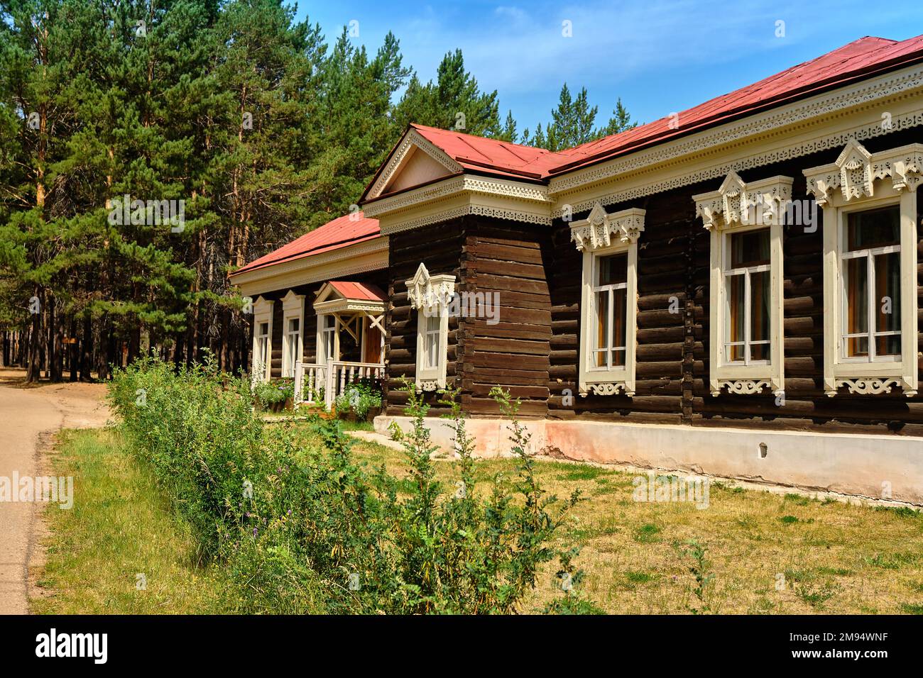 La maison de l'intelligentsia urbaine de la fin du 19th- début du 20th siècle dans le Musée ethnographique des peuples de Transbaikalia. Ulan-Ude, pub Banque D'Images