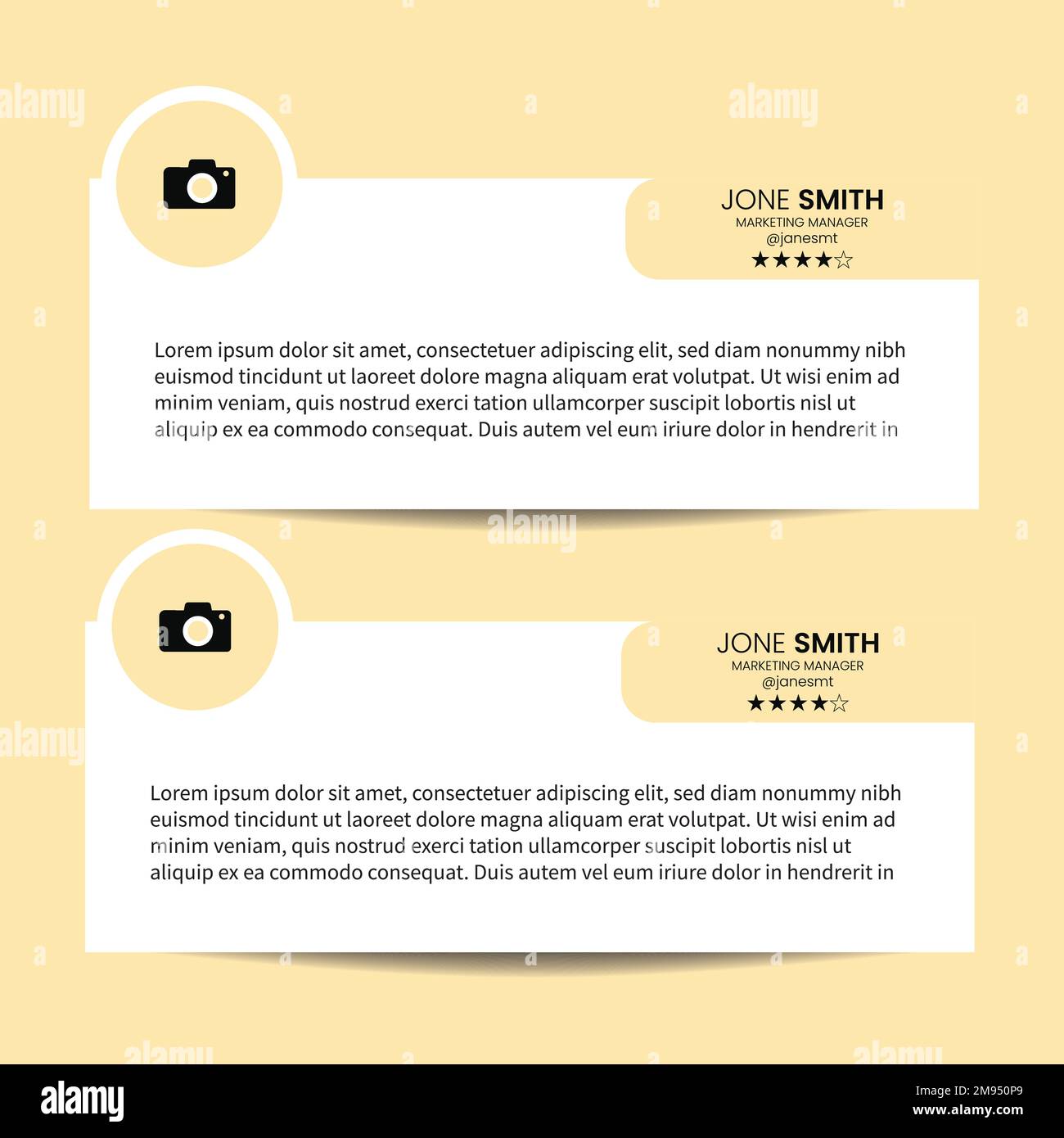 Modèle de bannière Web pour les commentaires des clients sur les médias sociaux. Modèle de réseaux sociaux de commentaires des clients. Illustration de Vecteur Modèle de bannière Web pour les commentaires des clients sur les médias sociaux. Modèle de réseaux sociaux de commentaires des clients. Illustration de Vecteur