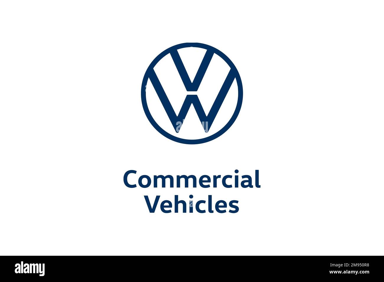 Volkswagen commercial Vehicles, logo, fond blanc Banque D'Images