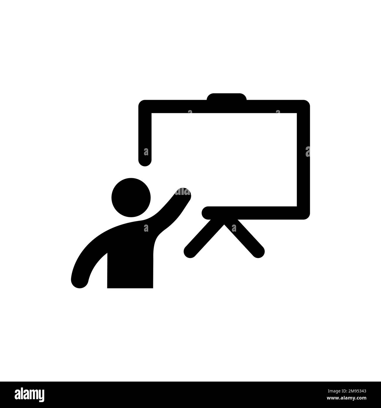 Formation professionnelle et apprentissage une seule icône Illustration de Vecteur