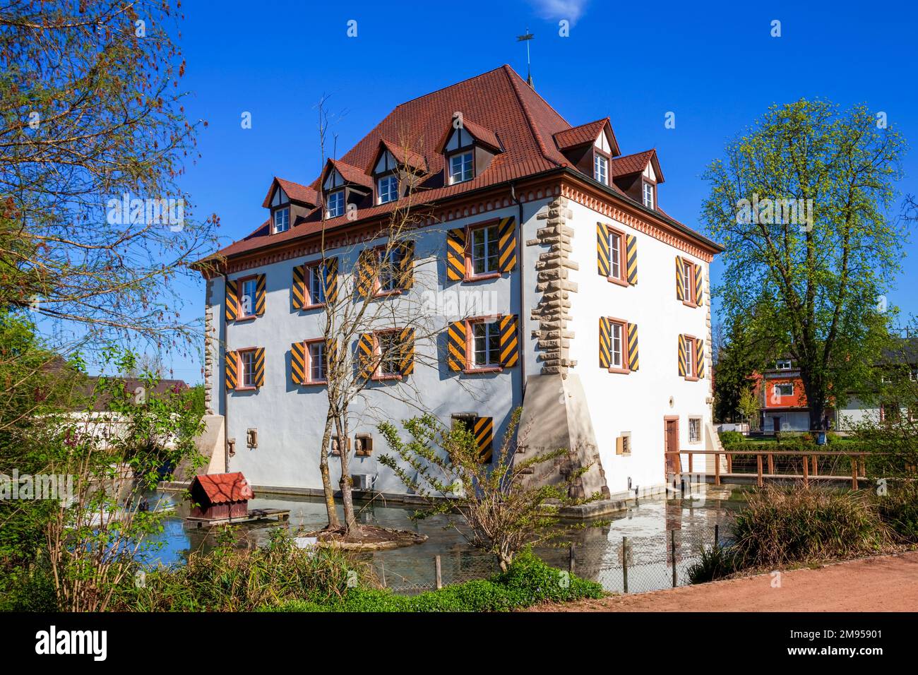 Wasserschloß Entenstein, Schlingen, Markgräflerland, Bade-Wurtemberg Banque D'Images