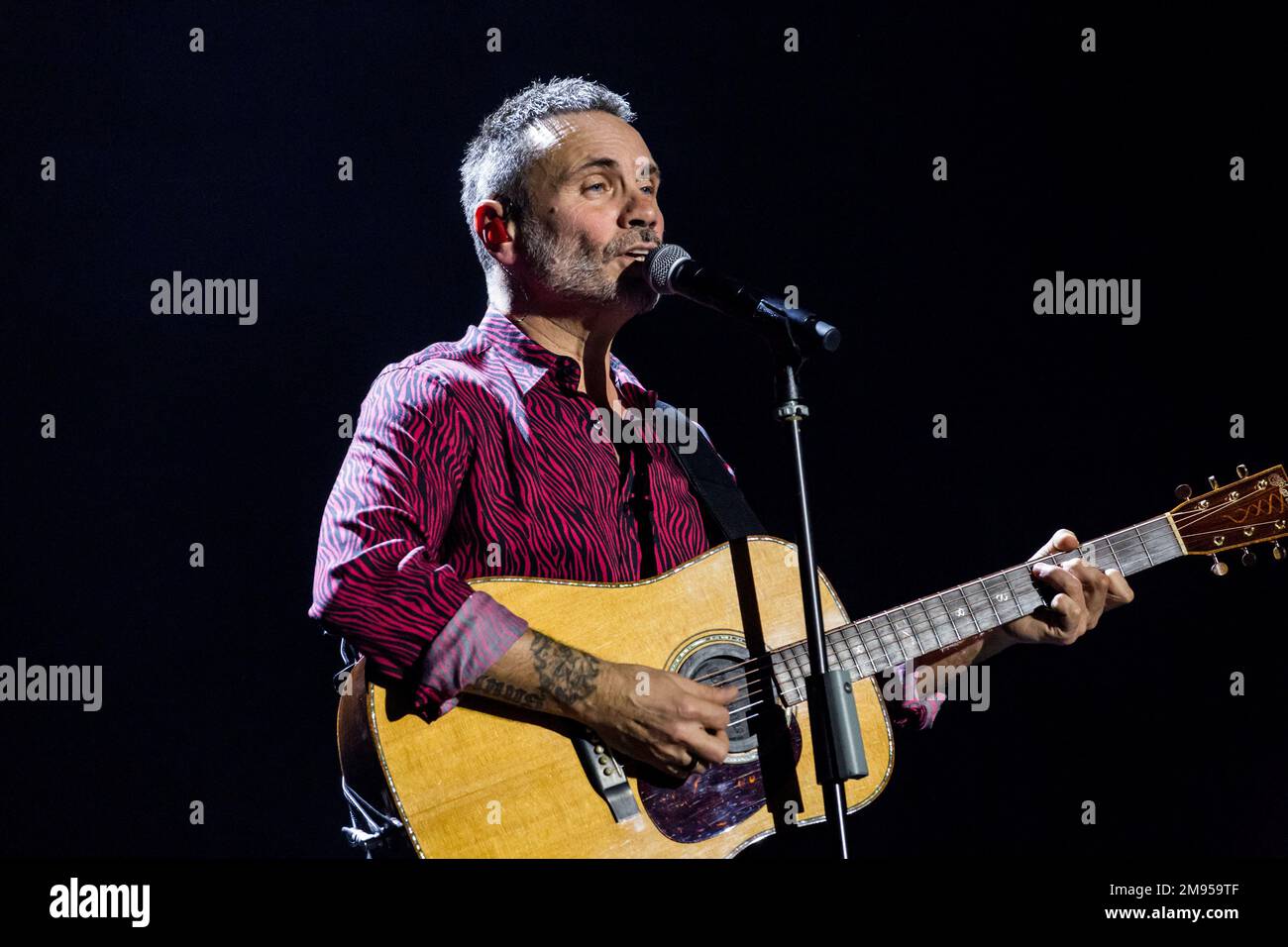 Auditorium Parco della Musica di Roma, Rome, Italie, 16 janvier 2023, Filippo “Nek” Neviani pendant son exécution pendant Filippo Neviani Nek - “50 Banque D'Images