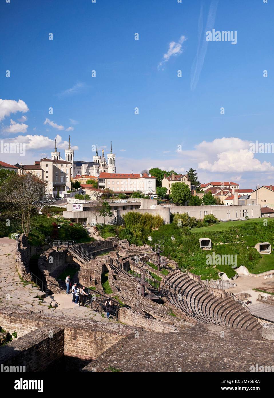 Lyon (centre-est de la France) : l'ancien Théâtre de Fourvière Banque D'Images