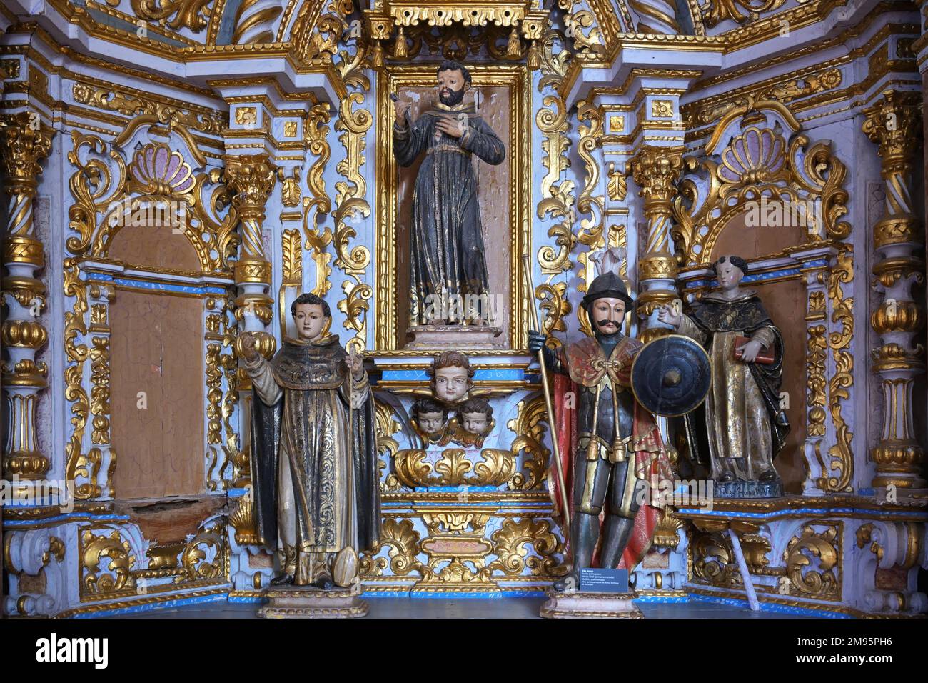 Chapelle des propriétaires fonciers, Église notre-Dame de l'Assomption, Alte, Loule, Algarve, Portugal Banque D'Images