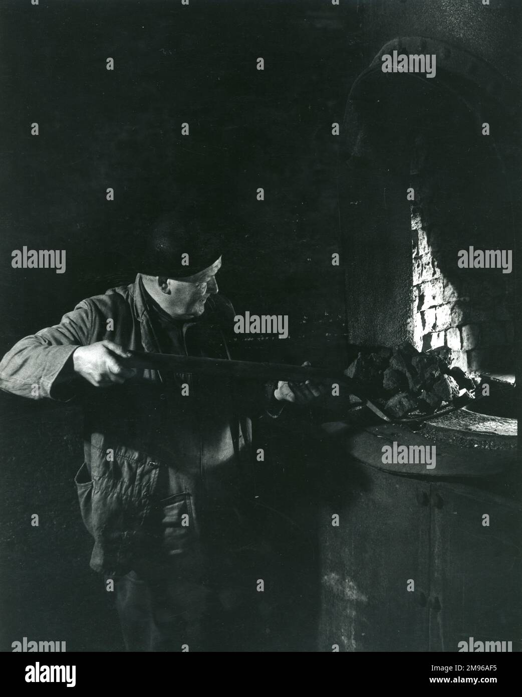 Une fonderie qui alimente le four de la fonderie à Dinorwig (ou Dinorwic) Slate Quarry, près de Llanberis, au nord du pays de Galles. Banque D'Images