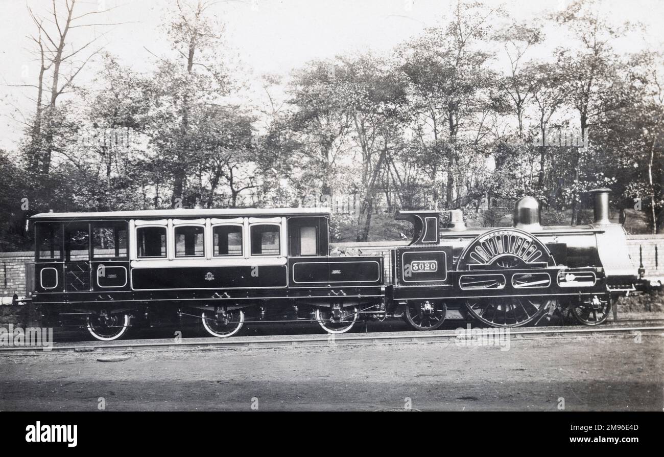 La locomotive no 3020 'Cornwall' a construit en c1860 et a été reconstruite en 2-2-2 Banque D'Images