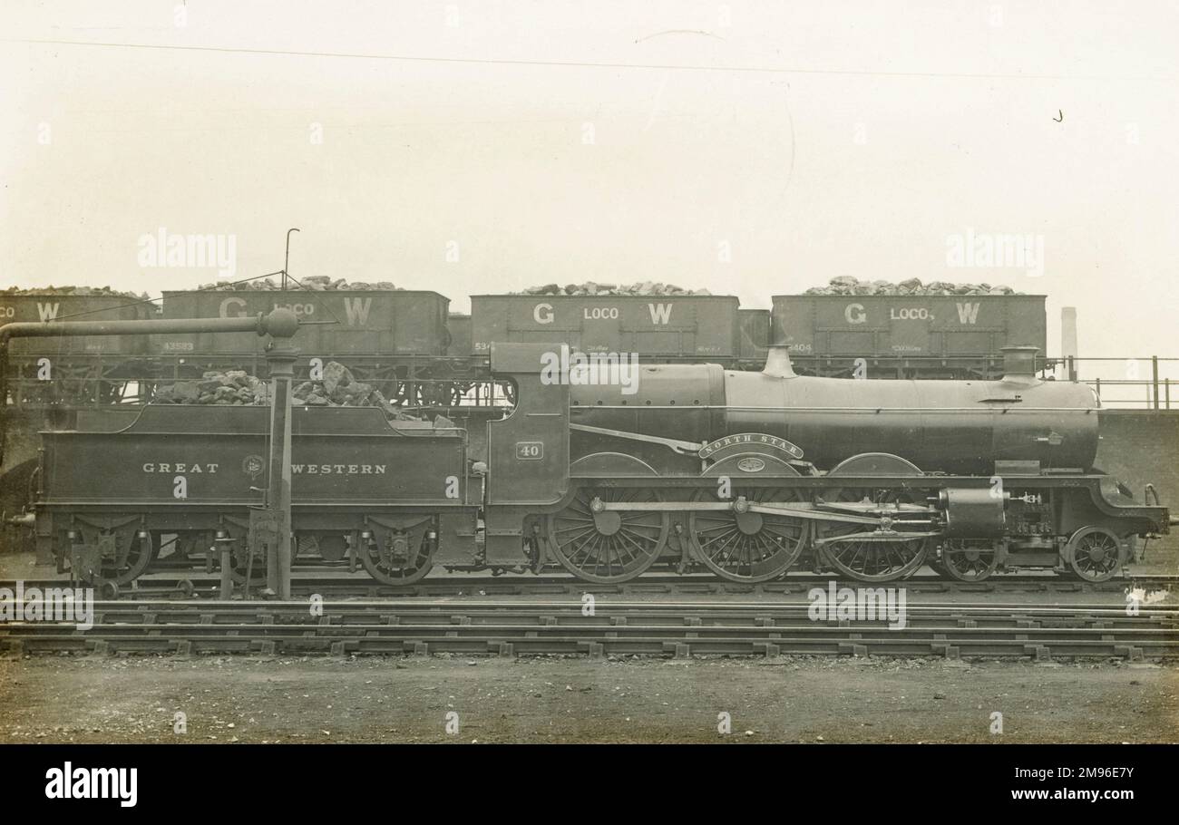 Locomotive n° 40 North Star, vue latérale Banque D'Images