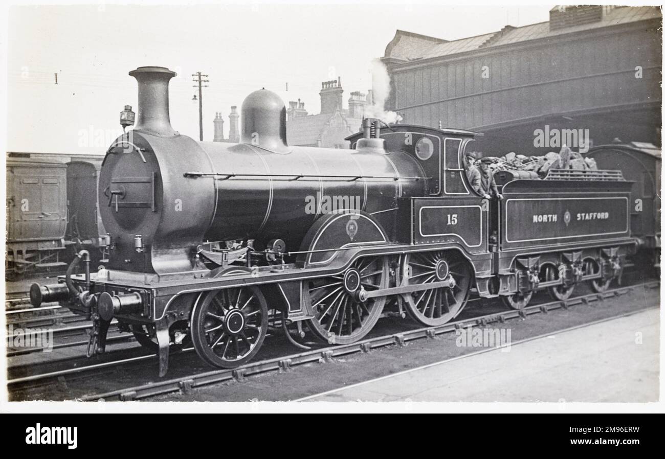 Locomotive no 15 2-4-0 Banque D'Images
