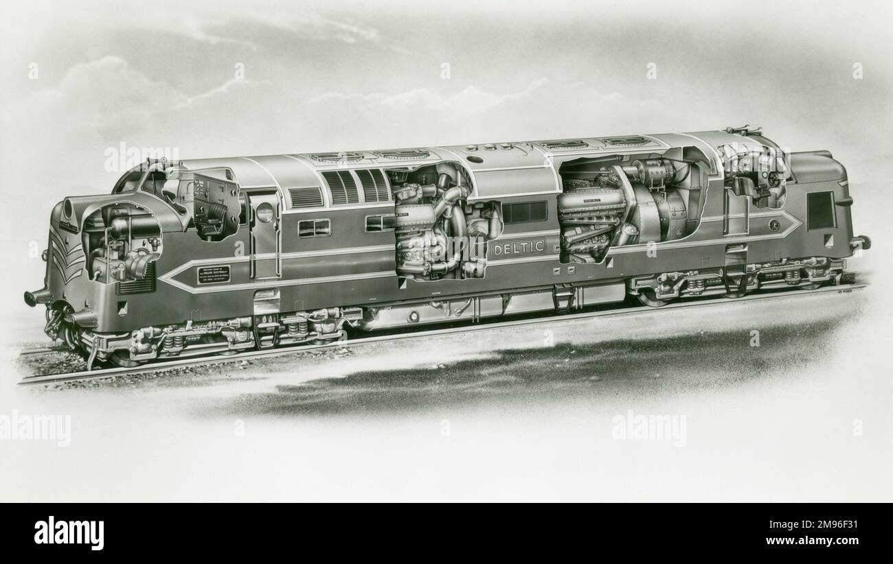 Locomotive Deltic DP1 Banque D'Images