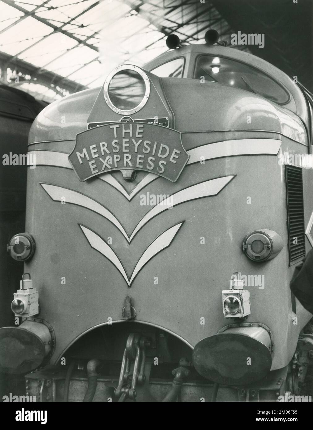 La locomotive Merseyside Express Deltic DP1 Banque D'Images