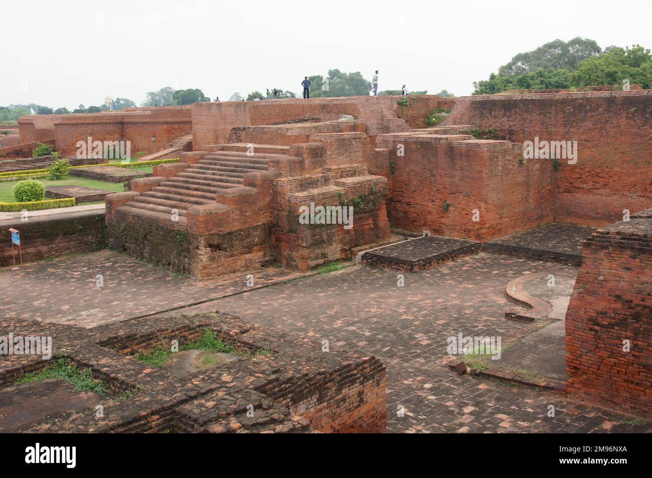 Inde, Bihar, Nalanda: Site archéologique (5th siècle après J.-C.). Banque D'Images