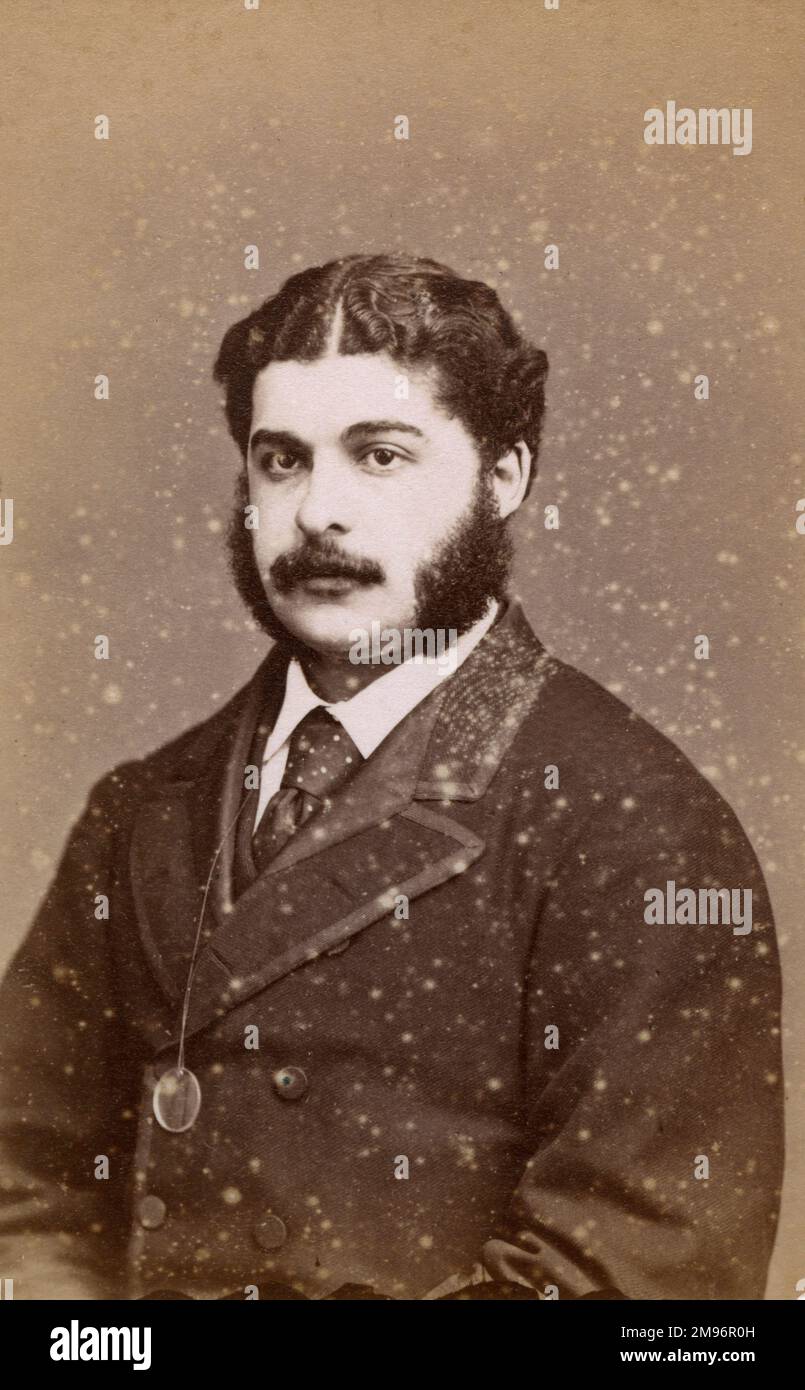 SIR ARTHUR SEYMOUR SULLIVAN compositeur anglais, organiste et maître de choirte. A collaboré avec W S Gilbert sur une série d'opéras comiques très réussis Banque D'Images