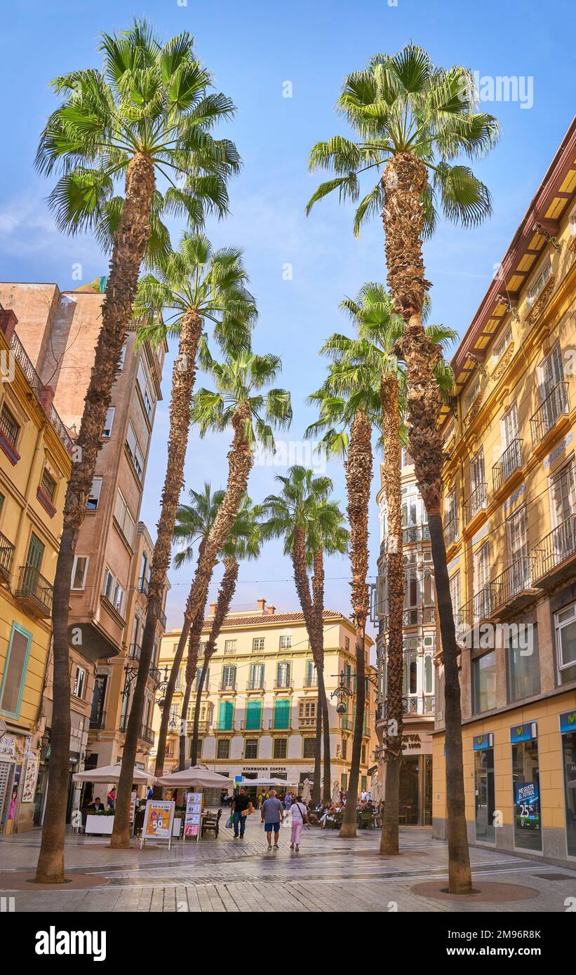 Calle Puerta Del Mar, Malaga, Andalousie, Espagne Banque D'Images