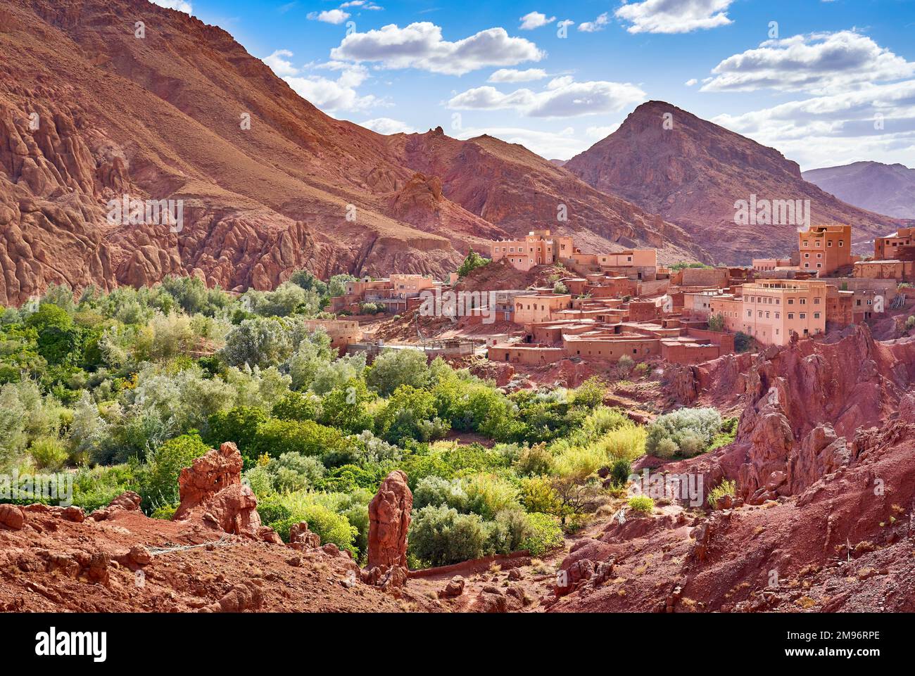 Vallée de Dades, montagnes du Haut Atlas, Maroc, Afrique Banque D'Images