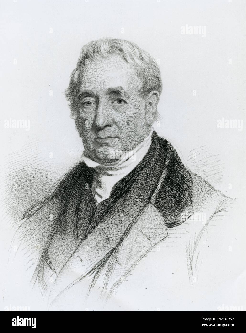 George Stephenson, lithographie Banque D'Images