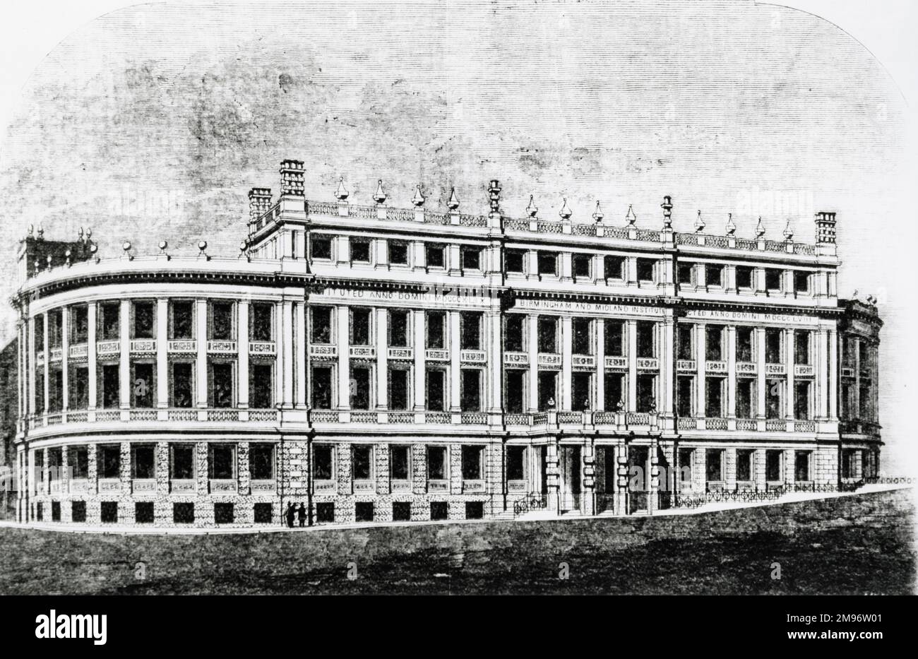 Midland & Birmingham Institute, architecte Edward M Barry (à partir d'une photocopie) Banque D'Images