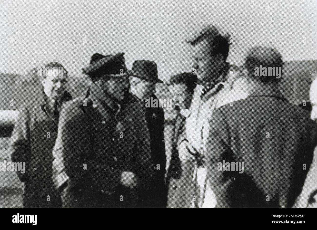 Frank Whittle et Geoffrey de’ Havilland Banque D'Images