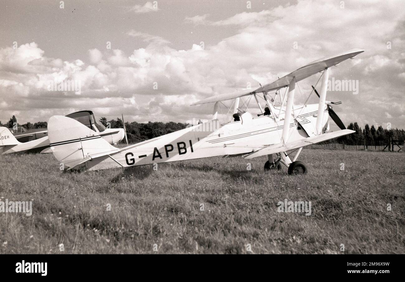 Propriété privée de Havilland DH82A Tiger Moth tourné à Baginton, Coventry Banque D'Images