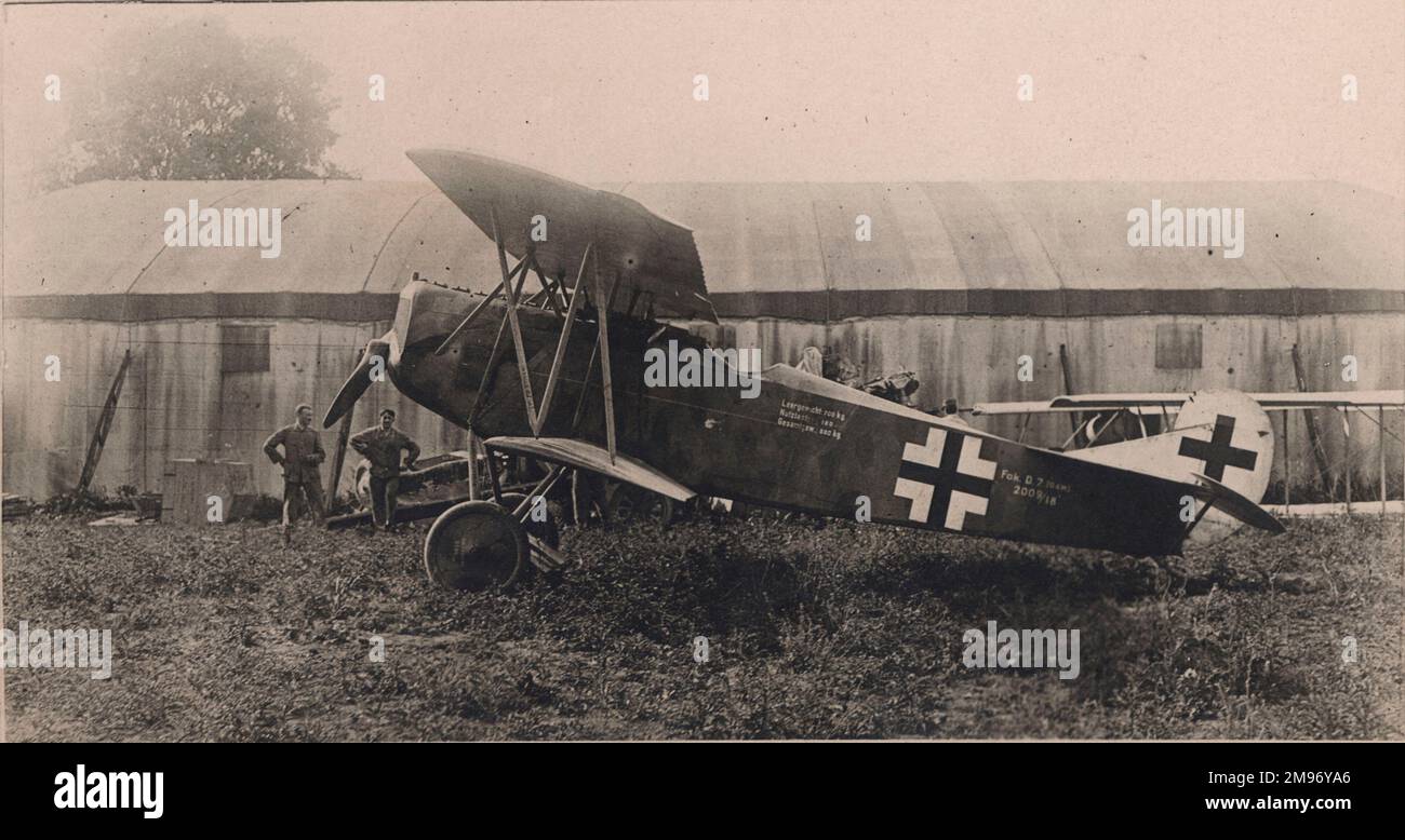 Fokker DVII en allemand. Banque D'Images