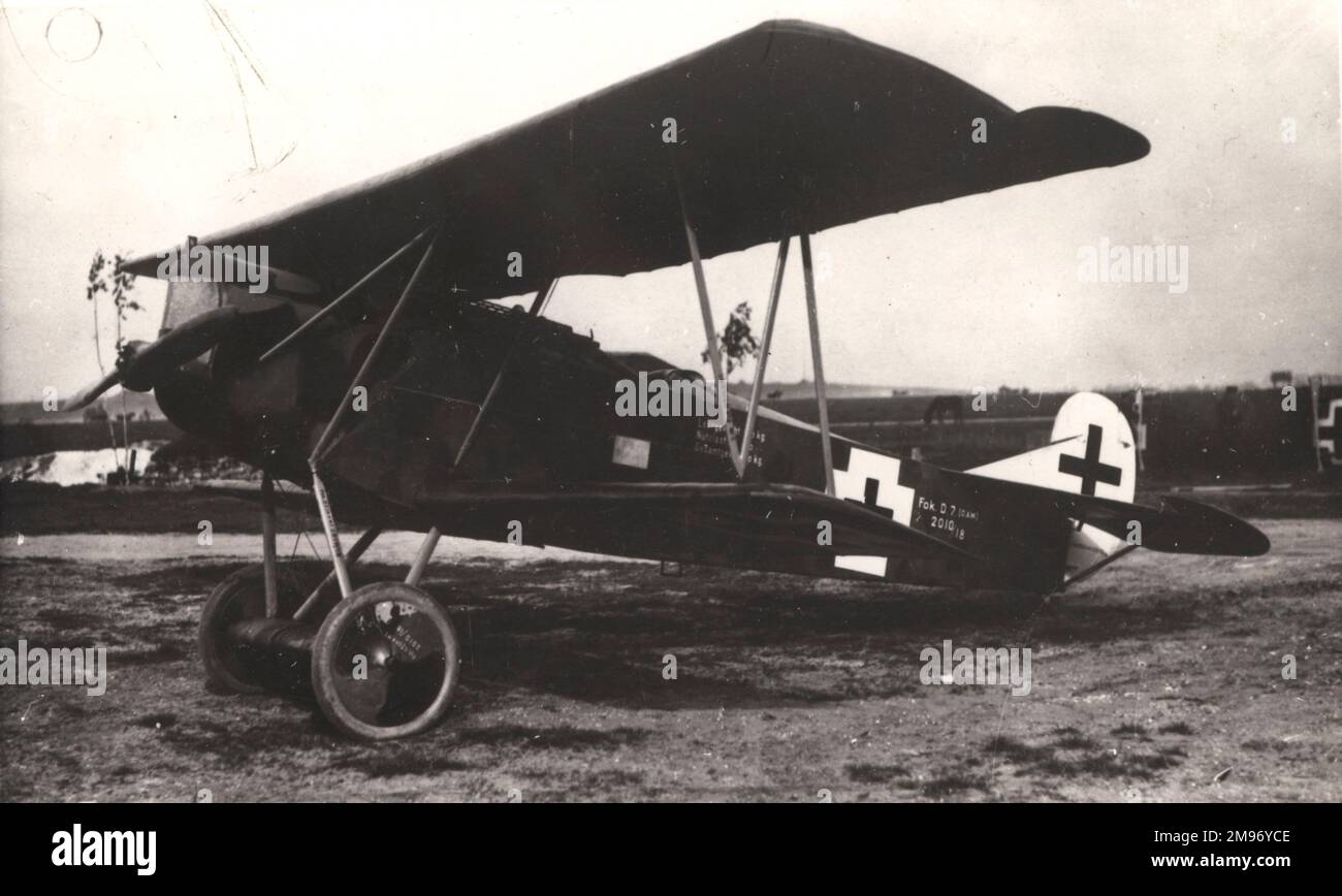 Fokker DVII en allemand. Banque D'Images
