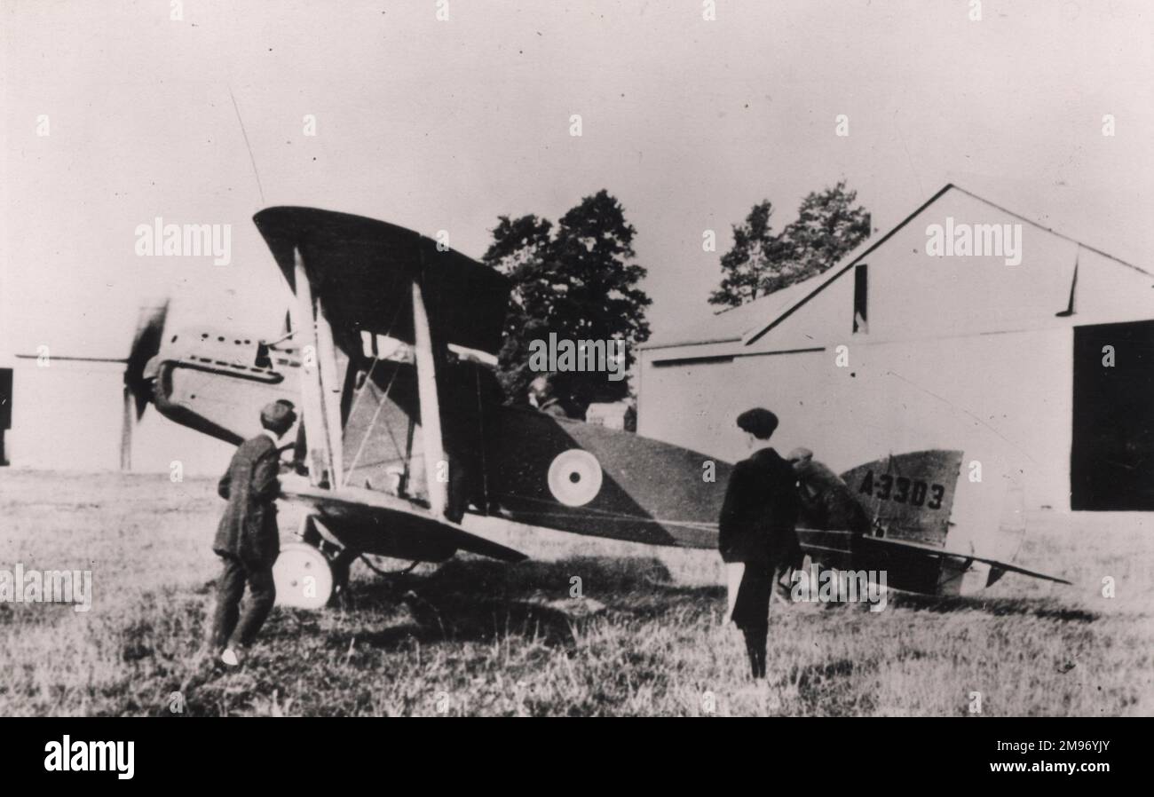 Bristol Fighter F2A premier prototype, A3303, dans sa forme originale, sur le point d'être testé à Filton en septembre 1916. Banque D'Images